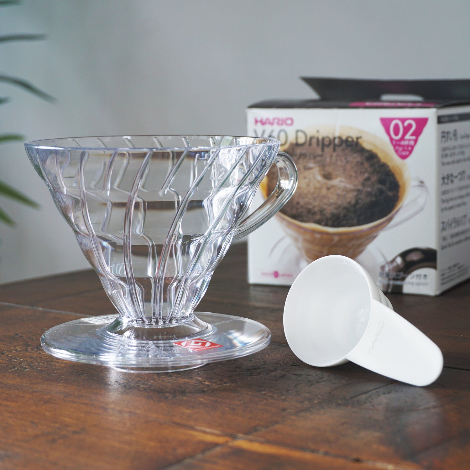 Hario V60 coffee dripper plastic size 02 (Clear)