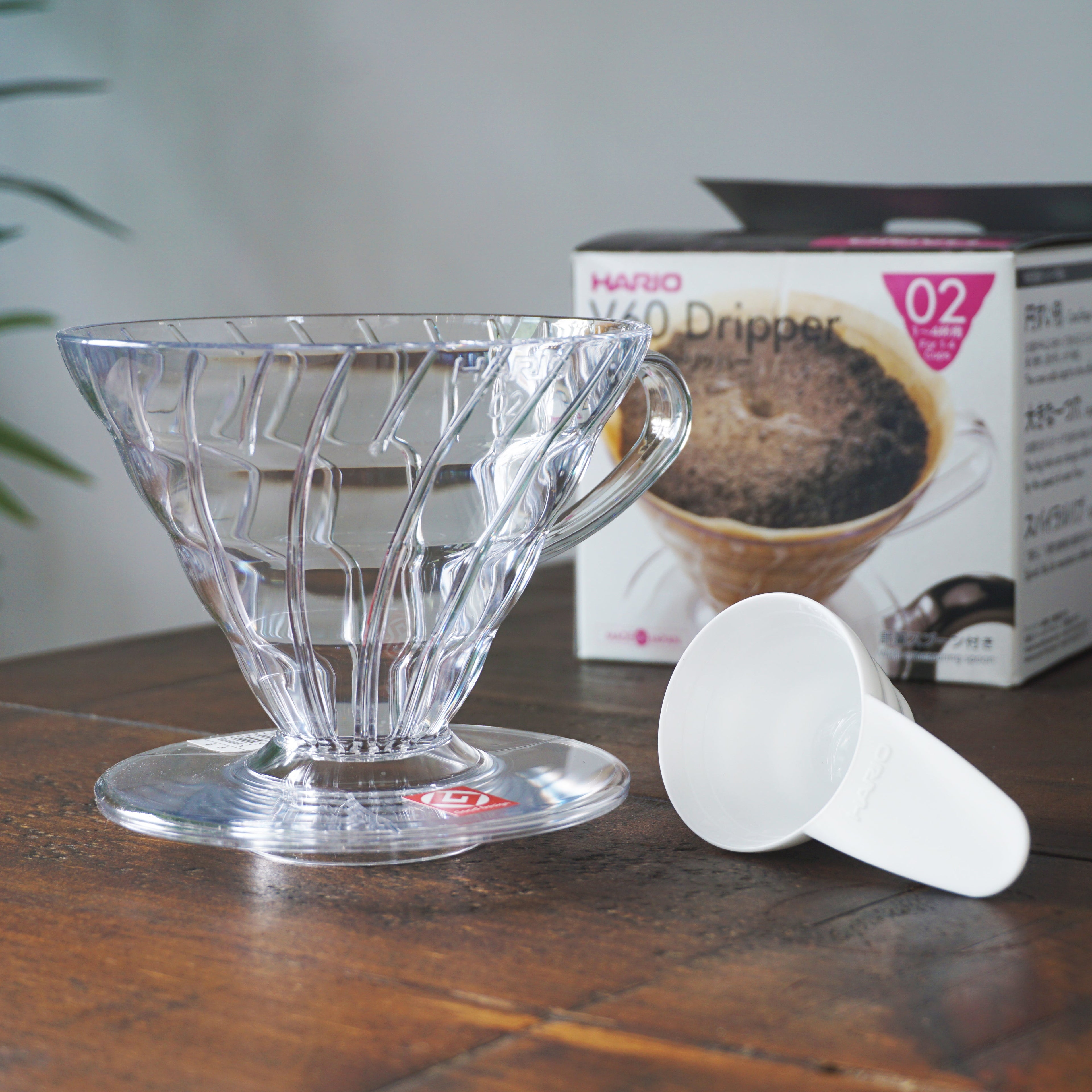 Hario V60 coffee dripper plastic size 02 (Clear)